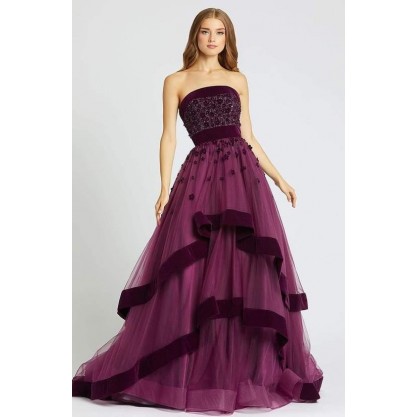 Mac Duggal Long Prom Strapless Formal Dress 66346 Sale
