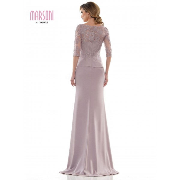 Marsoni Peplum Mother of the Bride Long Gown 1124
