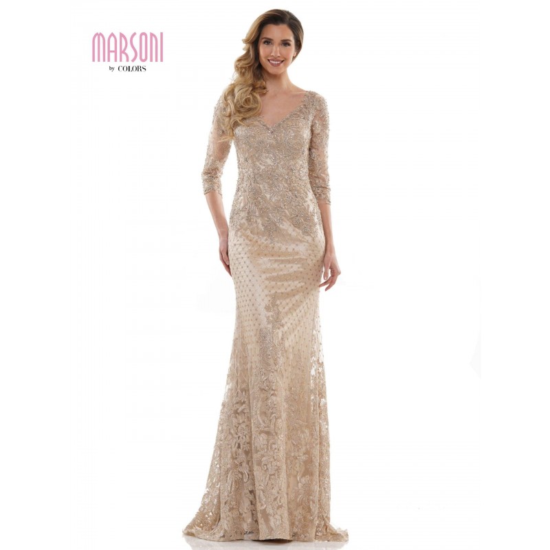 Marsoni Long Mother of the Bride Beaded Dress 1121