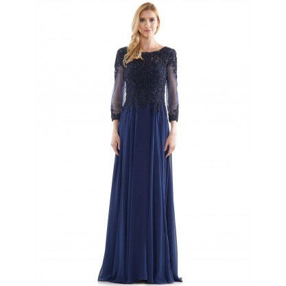 Marsoni Long Long Sleeve Mother of the Bide Gown 217
