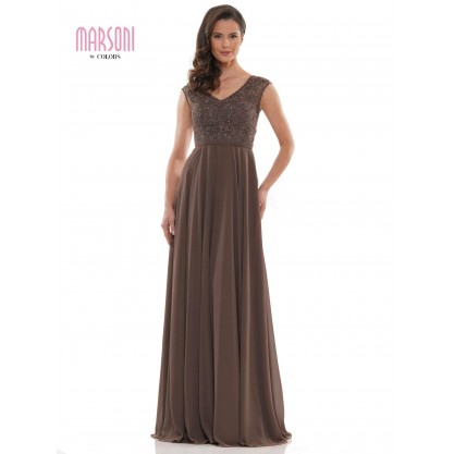Marsoni Long Cap Sleeve Mother of the Bide Gown 219