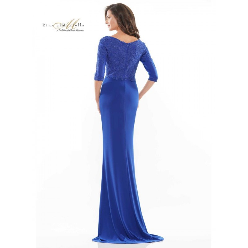 Rina di Montella Long Jersey Fit Dress 2731