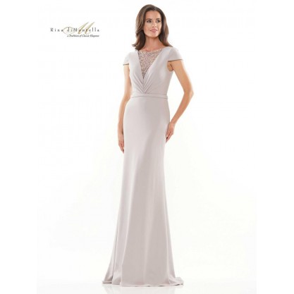 Rina di Montella Long Formal Beaded Dress 2729