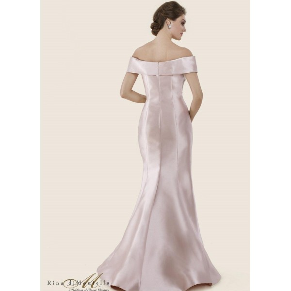 Rina di Montella Long Formal Off Shoulder Gown 2602