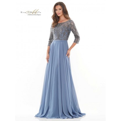 Rina di Montella Chiffon Long Dress 2745