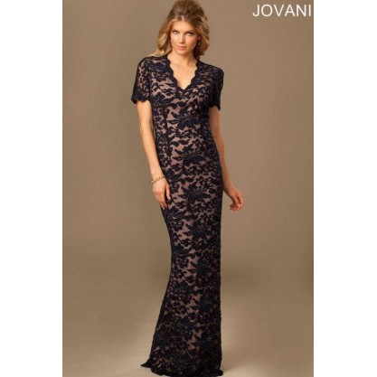 Jovani Long Mother of the Bride Lace Dress 89174
