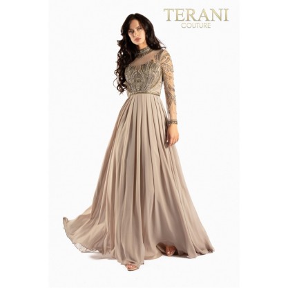 Terani Couture Long Sleeve Formal Dress 2011M2126
