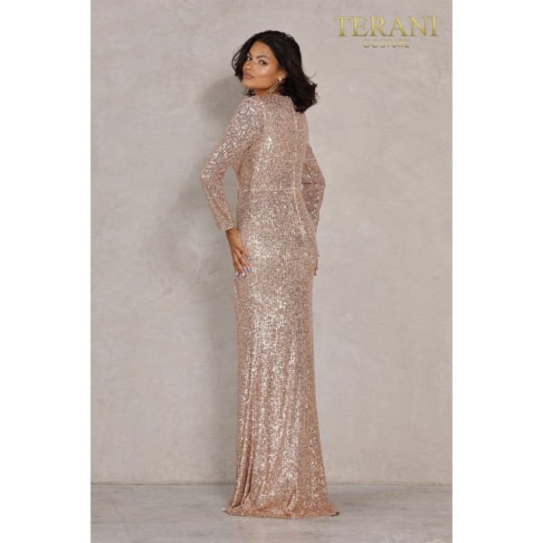 Terani Couture Long Sleeve Evening Dress 2021M2961