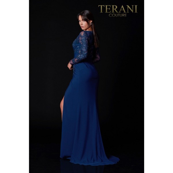 Terani Couture Long Sleeve Formal Dress 2111M5275