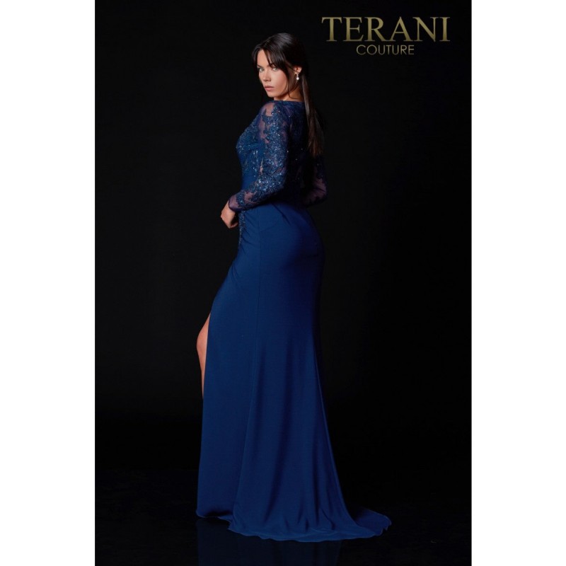 Terani Couture Long Sleeve Formal Dress 2111M5275