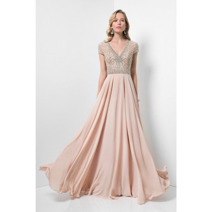 Terani Couture Long Formal Chiffon Dress 1712M3429