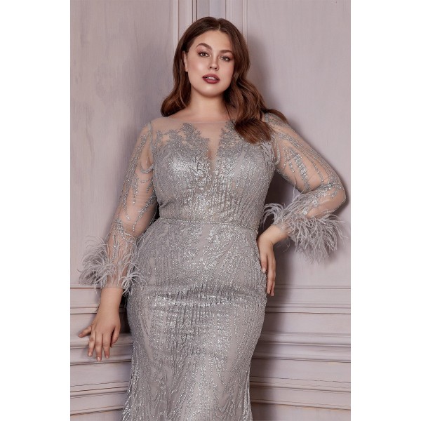 Plus Size Sexy Long Formal Prom Dress