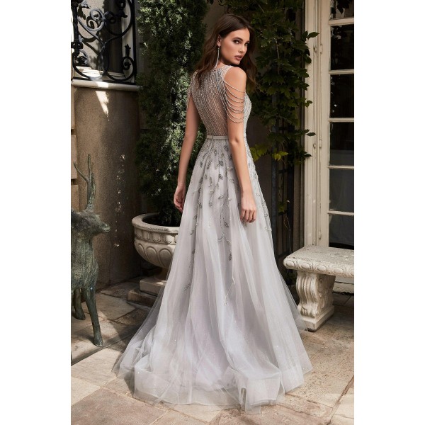 A-Line Long Prom Dress