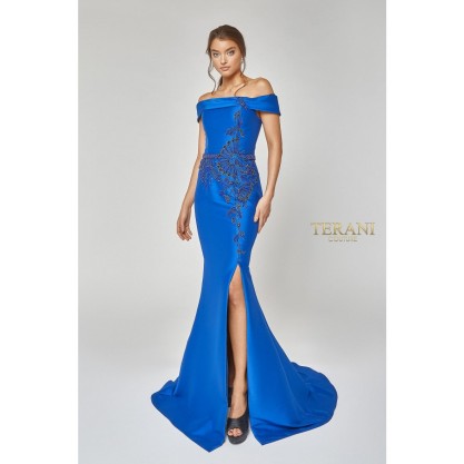 Terani Couture Long Formal Beaded Dress 1921M0510