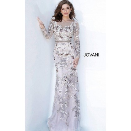Jovani Long Formal Floral Lace Gown Sale 00818