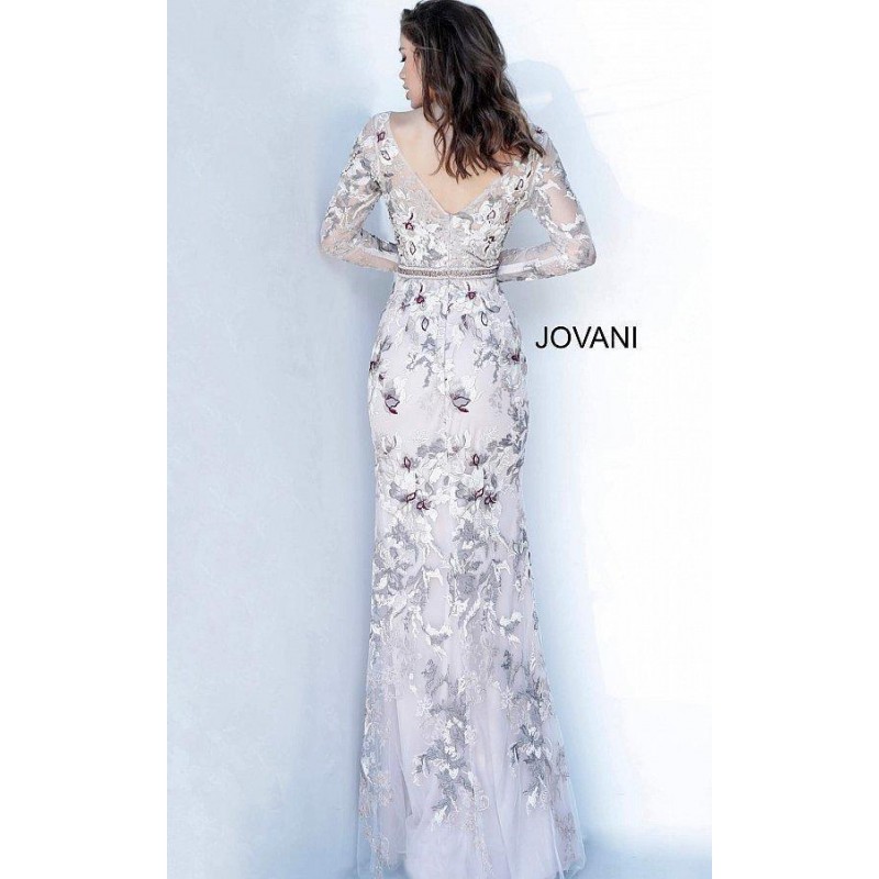 Jovani Long Formal Floral Lace Gown Sale 00818