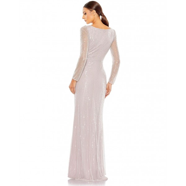 Mac Duggal Long Sleeve Formal Evening Dress 93660