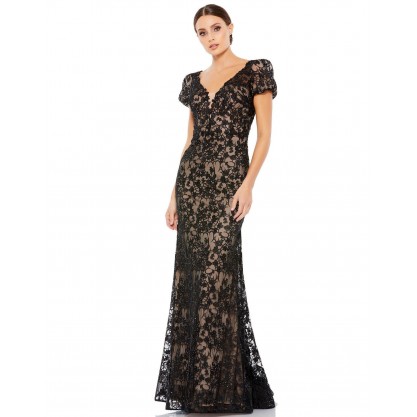 Mac Duggal Long Mother of the Bride Lace Gown 50644