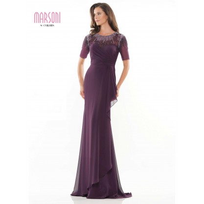 Marsoni Mother of the Bride Beaded Long Gown 1161