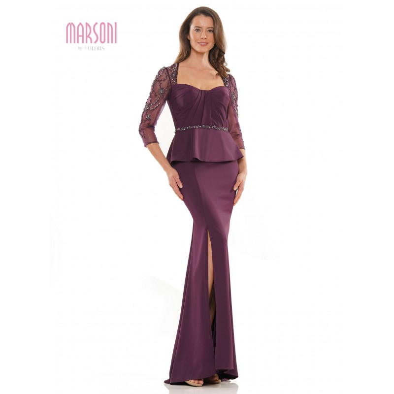 Marsoni Long Sleeve Mother of the Bride Gown 1192
