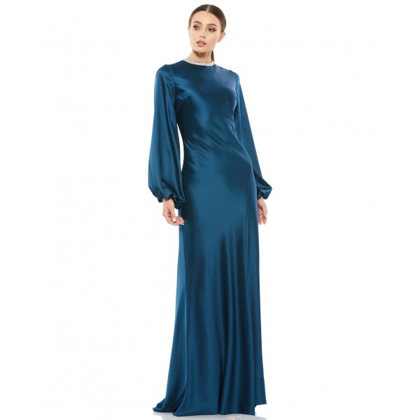 Mac Duggal Long Sleeve Formal Evening Gown 26575