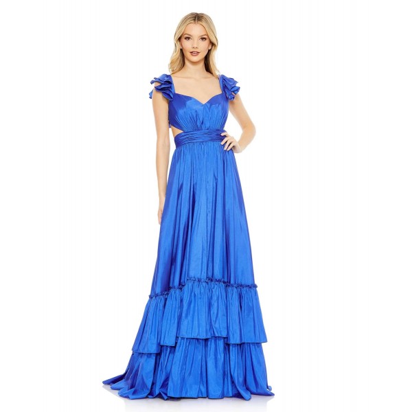 Mac Duggal Long Formal Pleated Prom Gown 68062