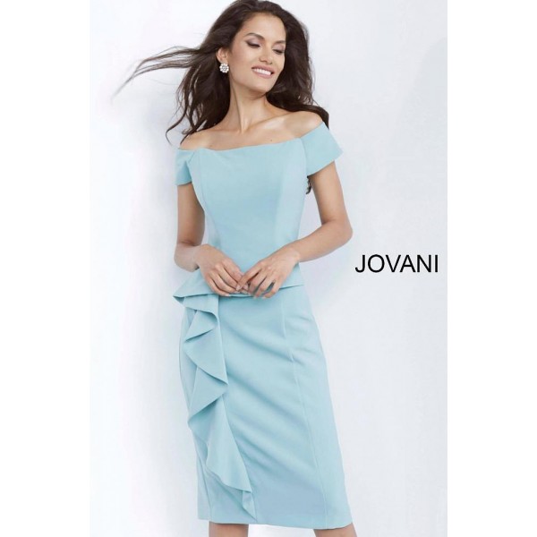 Jovani Short Cocktail Dress 68767 Seafoam