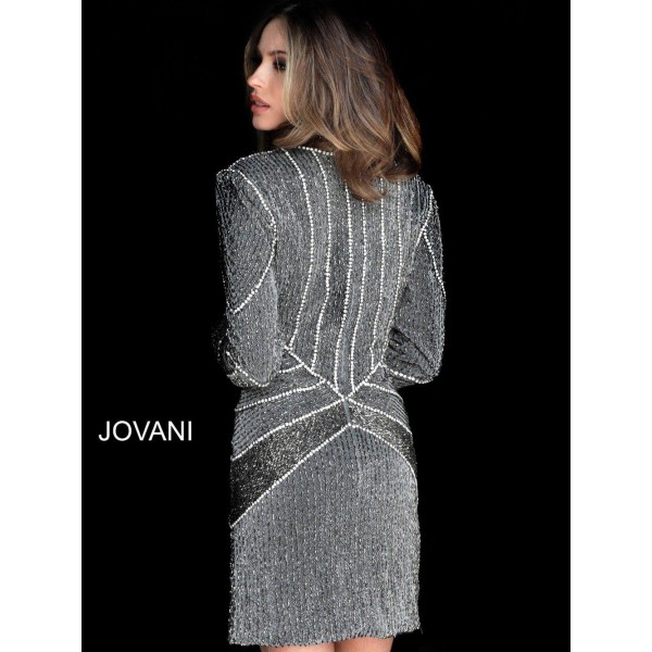 Jovani Short Beaded Homecoming Dress 61712