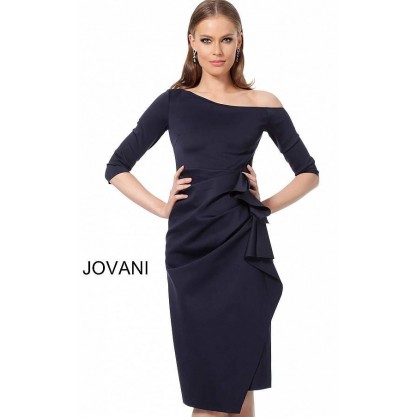 Jovani Short Off the Shoulder Cocktail Dress 1035