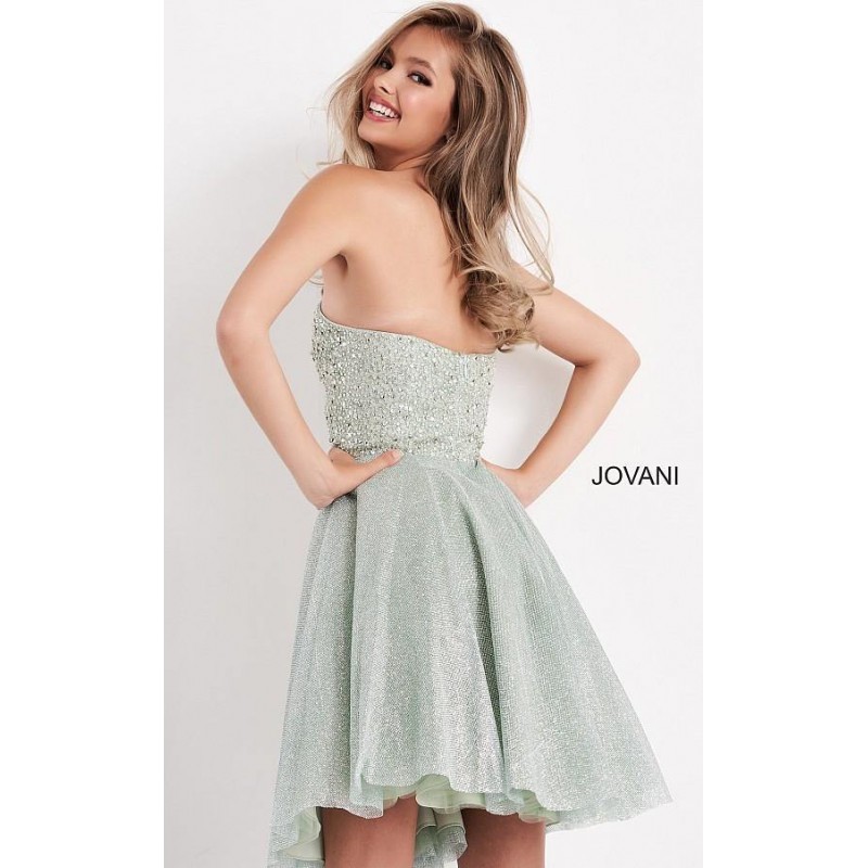Jovani Prom Strapless Homecoming Dress K04445
