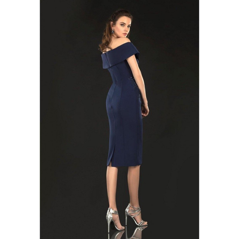 Terani Couture Short One Shoulder Beaded Dress 2021C2625