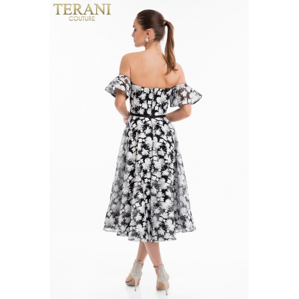 Terani Couture Off Shoulder Short Dress 1822C7056