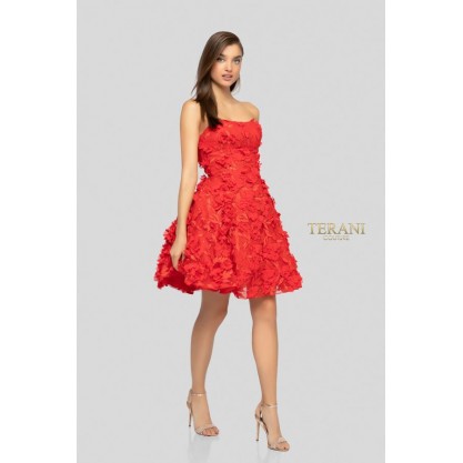 Terani Couture Short Strapless Dress 1911P8057