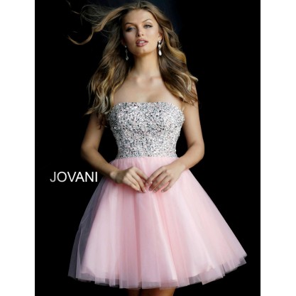 Jovani Prom Short Strapless Dress Sale
