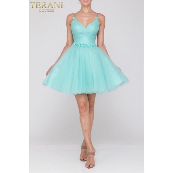 Terani Couture Spaghetti Strap Short Dress 2011P1024