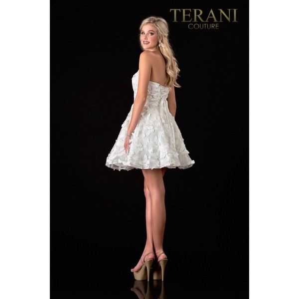 Terani Couture Strapless Short Prom Dress 2111P4246