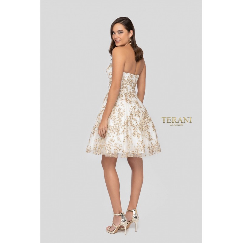 Terani Couture Short Prom Cocktail Dress 1911P8073